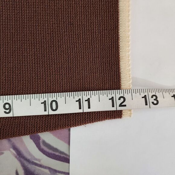 Vintage St. Andrews Cardigan Sweater Womens Size 10 Open Front 100% Wool Brown - Picture 9 of 10